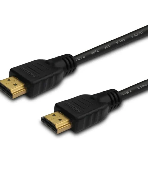 Savio HDMI 1.4 Cable HDMI male - HDMI male 5m Μαύρο