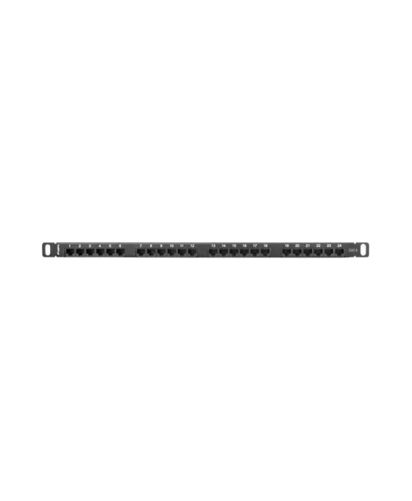 Lanberg Patch Panel για Rack 1U 19" 24 Θυρών cat6 Μαύρο