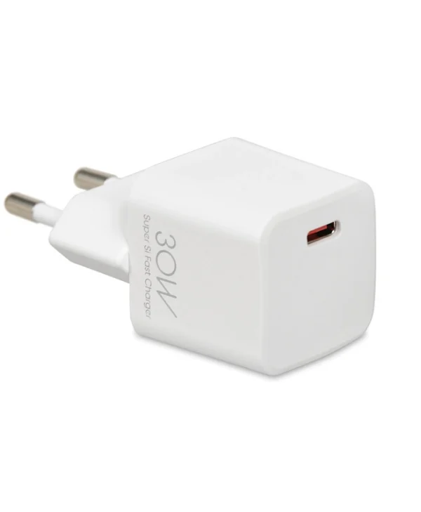 iBox Φορτιστής Χωρίς Καλώδιο με Θύρα USB-C 30W Power Delivery Λευκός (C-38)