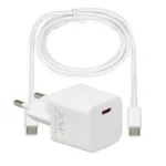 iBox Φορτιστής με Θύρα USB-C και Καλώδιο USB-C 30W Power Delivery Λευκός (C-38)