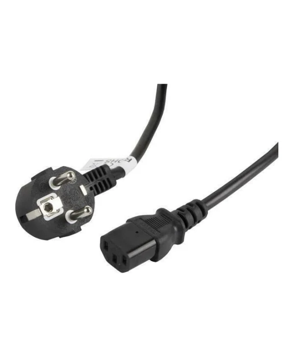 Lanberg IEC C13 - Schuko Cable 5m Μαύρο CA-C13C-11CC-0050-BK CA-C13C-11CC-0050-BK