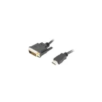 Lanberg Cable DVI-D male - HDMI male 1.8m (CA-HDDV-20CU-0018-BK) CA-HDDV-20CU-0018-BK