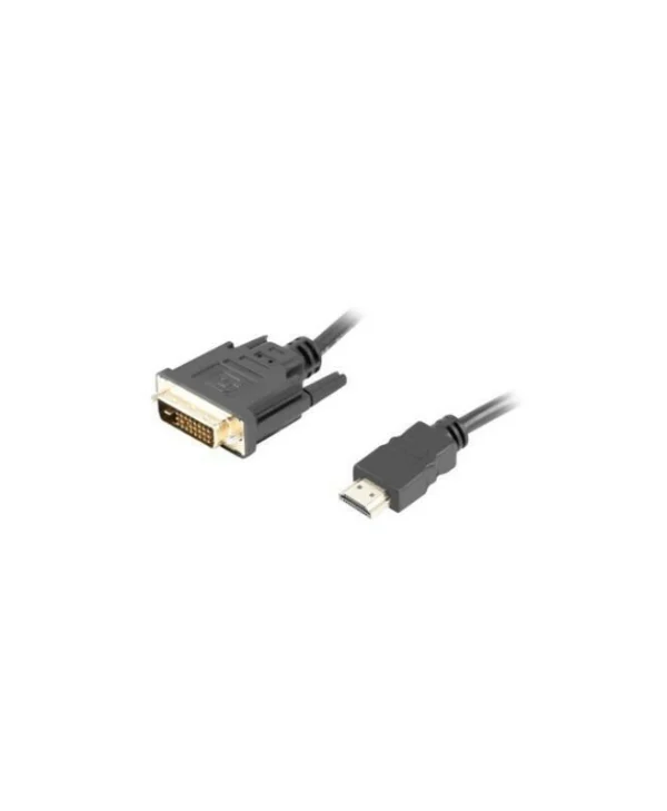 Lanberg Cable DVI-D male - HDMI male 1.8m (CA-HDDV-20CU-0018-BK) CA-HDDV-20CU-0018-BK
