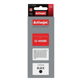 Active Jet Συμβατό Μελάνι Εκτυπωτή InkJet Canon GI-490BK 135ml Μαύρο 1τμχ