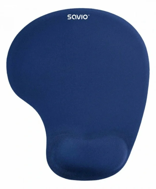 Savio MP-01NB Mouse Pad 230mm με Στήριγμα καρπού Μπλε