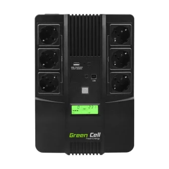 Green Cell UPS Line-Interactive 800VA 480W με 6 Schuko Πρίζες