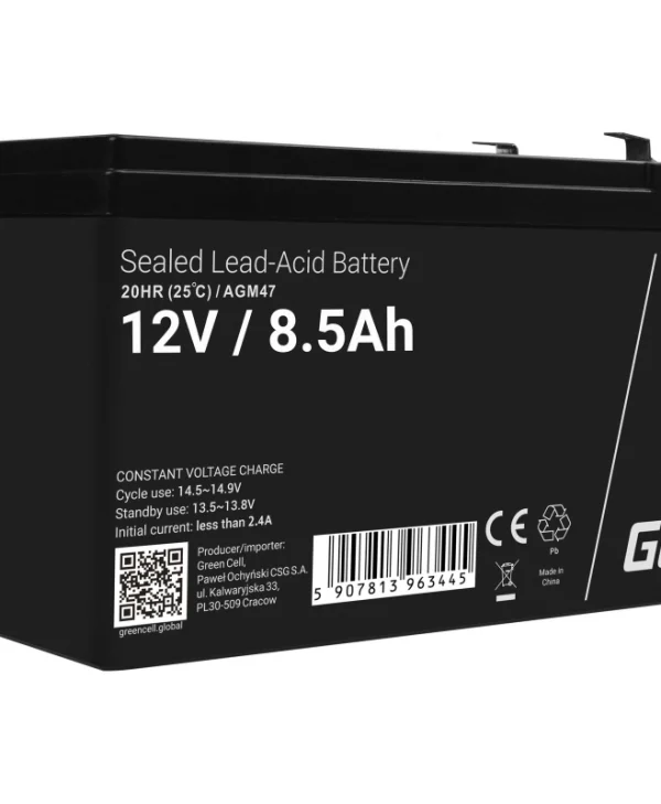Green Cell Μπαταρία UPS με Χωρητικότητα 8.5Ah και Τάση 12V AGM47 1τμχ AGM47