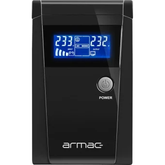 Armac O/650F/LCD UPS Line-Interactive 650VA με 2 Schuko Πρίζες O/650F/LCD