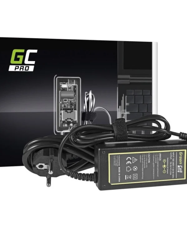 Green Cell Φορτιστής Laptop 65W 19.5V 3.33A για HP με Αποσπώμενο Καλώδιο Τροφοδοσίας AD49P