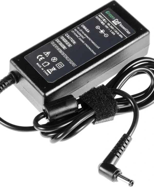 Green Cell Φορτιστής Laptop 65W 19V 3.42A για Lenovo / Toshiba με Αποσπώμενο Καλώδιο Τροφοδοσίας