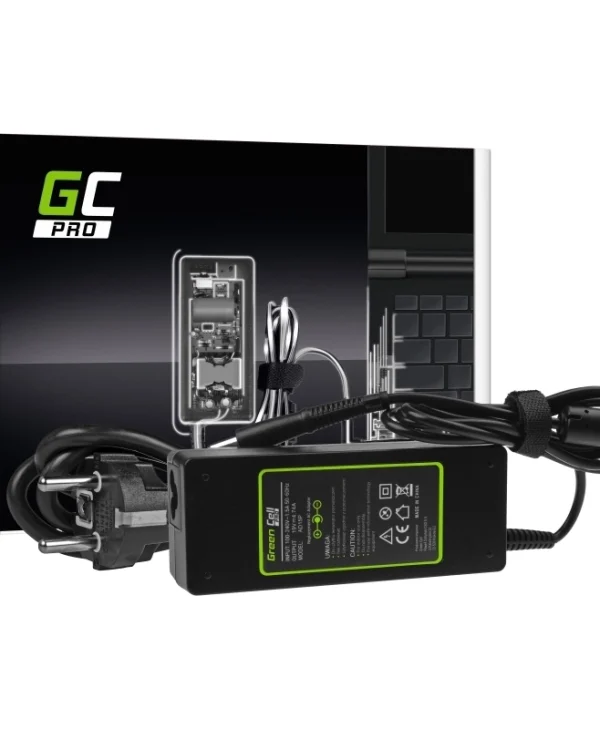 Green Cell Pro Φορτιστής Laptop 90W 19V 4.74A για Compaq με Αποσπώμενο Καλώδιο Τροφοδοσίας