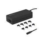 Qoltec Universal Φορτιστής Laptop 65W 18.5V 3.5A με Αποσπώμενο Καλώδιο Τροφοδοσίας και με σετ βυσμάτων