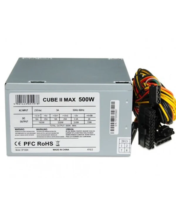iBox Cube II 500W Γκρι Τροφοδοτικό Υπολογιστή Full Wired