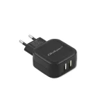 Qoltec Φορτιστής με 2 Θύρες USB-A και Καλώδιο USB-C 17W Μαύρος (50188) 50188 - Image 5