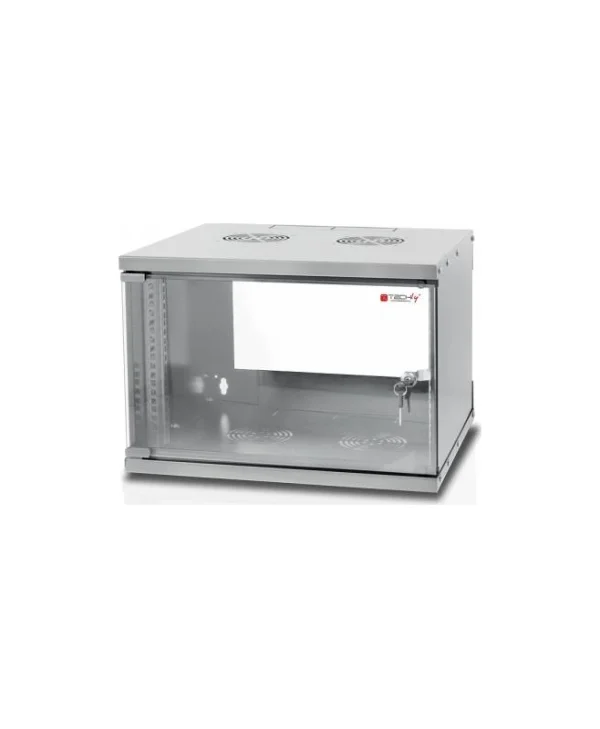 Techly 19 "6U prof. 450 Επιτοίχια Καμπίνα Rack 6U Γκρι I-CASE EL-1006G45