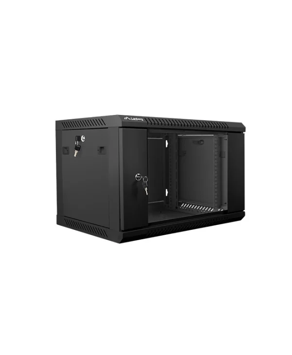 Lanberg Επιτοίχια Καμπίνα Rack 6U 60x45x37.9cm Μαύρο WF01-6406-10B WF01-6406-10B