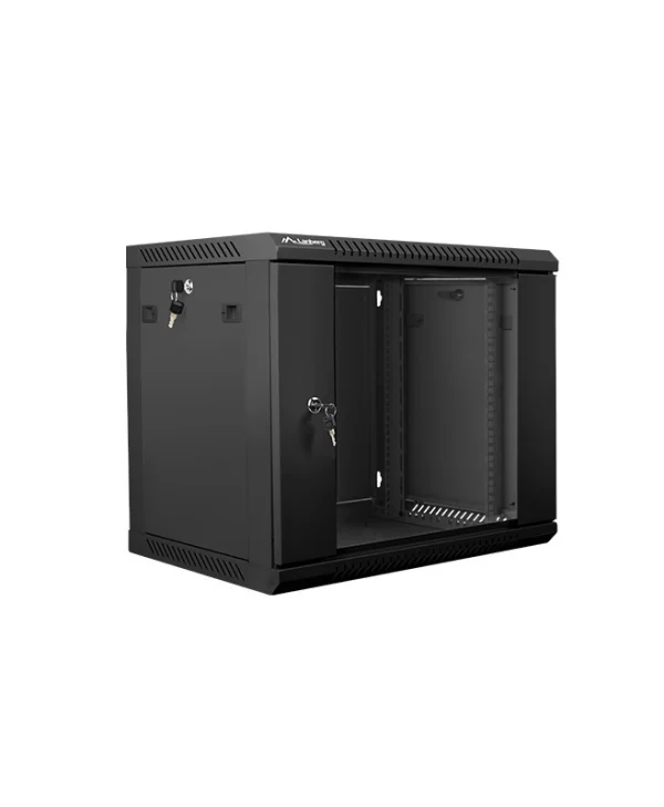 Lanberg Επιτοίχια Καμπίνα Rack 9U 60x45x51.23cm Μαύρο WF01-6409-10B WF01-6409-10B