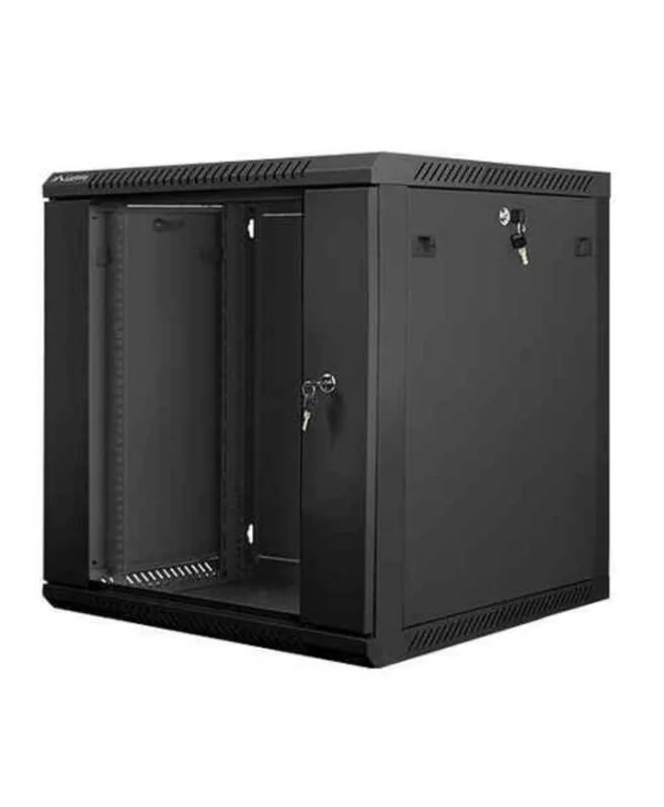Lanberg Επιτοίχια Καμπίνα Rack 12U 60x60x64cm Μαύρο WF01-6612-10B WF01-6612-10B