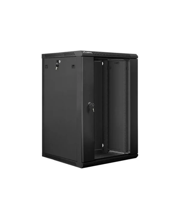 Lanberg Επιτοίχια Καμπίνα Rack 18U 60x60x90.7cm Μαύρο WF01-6618-10B WF01-6618-10B