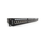Lanberg Patch Panel Shielded για Rack 1U 19" 24 Θυρών cat5e Μαύρο