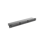 Lanberg Patch Panel Shielded για Rack 1U 19" 24 Θυρών cat5e Μαύρο - Image 6
