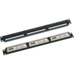 A-LAN Patch Panel για Rack 1U 19" 24 Θυρών cat5e Μαύρο - Image 2