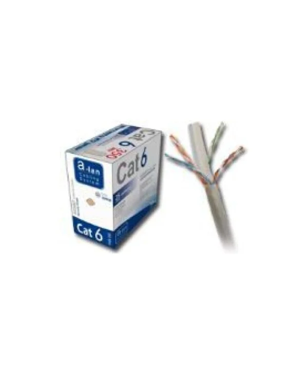 A-LAN U/UTP Cat.6 Καλώδιο Δικτύου Ethernet χωρίς ακροδέκτες 305m Γκρι 1τμχ