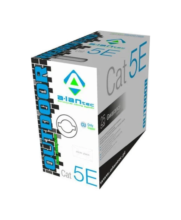 A-LAN U/UTP Cat.5e Καλώδιο Δικτύου Ethernet χωρίς ακροδέκτες 305m Γκρι 1τμχ