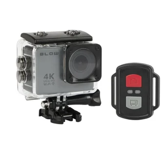 Blow 78-538 Action Camera 4K Ultra HD Υποβρύχια (με Θήκη) με Οθόνη 2" και Wi-Fi Ασημί