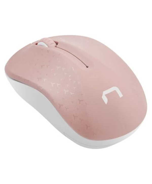 Natec Toucan Ασύρματο Ποντίκι Pink/White