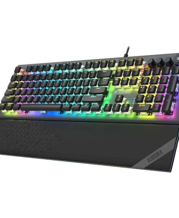iBox Aurora K5 Gaming Μηχανικό Πληκτρολόγιο με KRGD Red διακόπτες και RGB φωτισμό (Αγγλικό US)