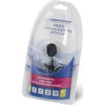 Esperanza Mini Microphone Clip Voice Δυναμικό Μικρόφωνο 3.5mm Πέτου, Clip On για Φωνητικά - Image 3
