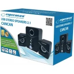 Esperanza Cancan Ηχεία Υπολογιστή 2.1 με Ισχύ 6W σε Μαύρο Χρώμα - Image 4
