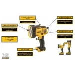 Dewalt Επαναφορτιζόμενος Προβολέας Χειρός LED IP54 με Μέγιστη Φωτεινότητα 1000lm - Image 9