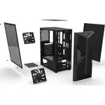 Krux Astral Gaming Midi Tower Κουτί Υπολογιστή με Πλαϊνό Παράθυρο και RGB Φωτισμό Μαύρο - Image 5