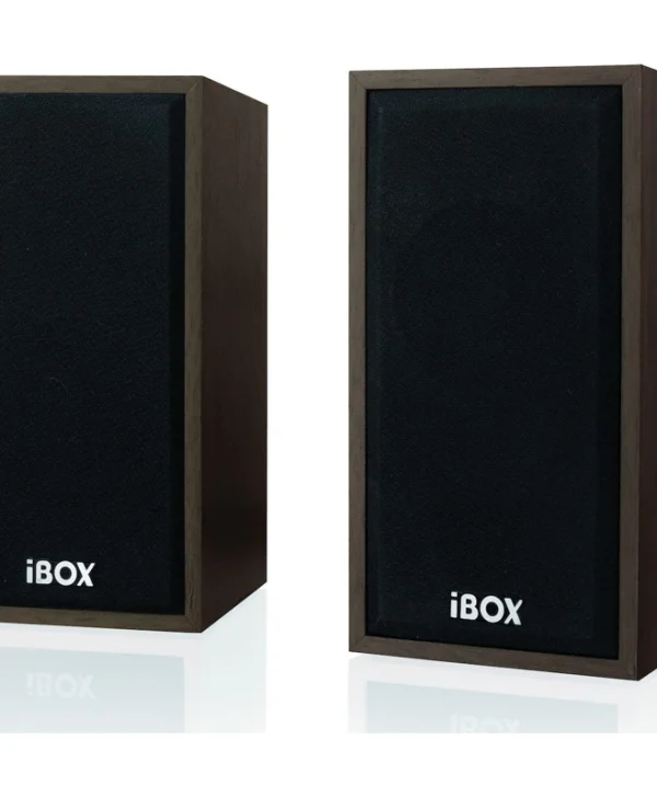 iBox IGLSP1 Ηχεία Υπολογιστή 2.0 με Ισχύ 10W σε Καφέ Χρώμα IGLSP1