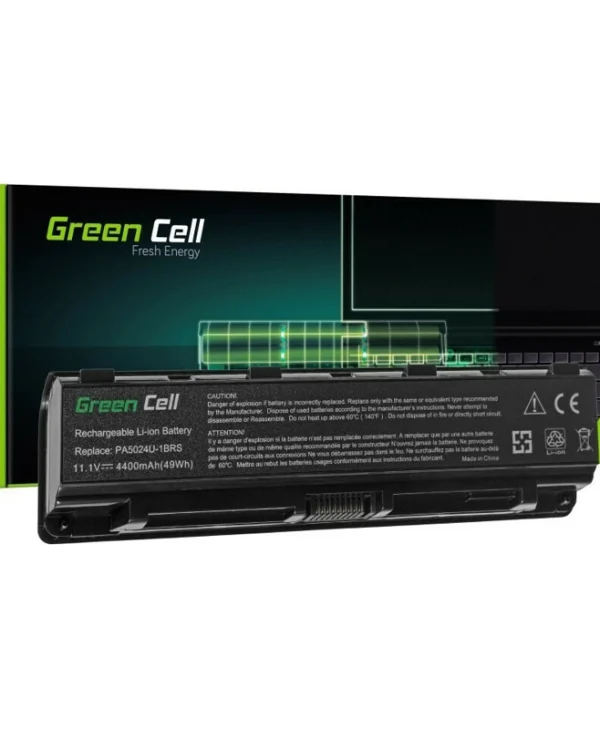Green Cell Συμβατή Μπαταρία για Toshiba Satellite C840/C850/C850 με 4400mAh