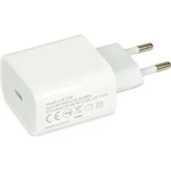 iBox Φορτιστής Χωρίς Καλώδιο με Θύρα USB-C 20W Power Delivery Λευκός (C-37)