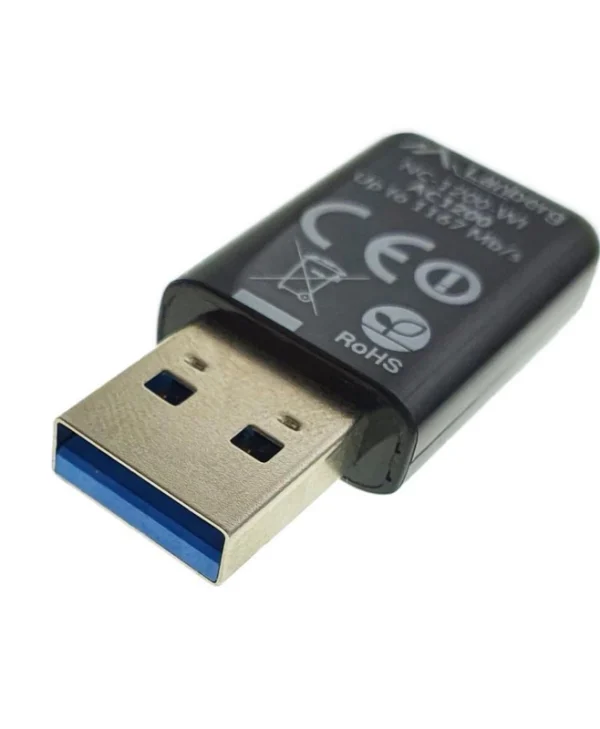 Lanberg NC-1200-WI Ασύρματος USB Αντάπτορας Δικτύου 1200Mbps NC-1200-WI