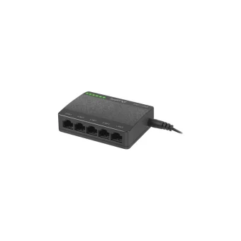 Lanberg DSP1-1005 Unmanaged L2 Switch με 5 Θύρες Gigabit (1Gbps) Ethernet DSP1-1005