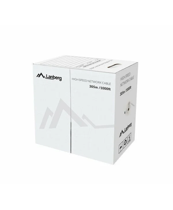 Lanberg U/UTP Cat.5e Καλώδιο Δικτύου Ethernet χωρίς ακροδέκτες 305m Γκρι 1τμχ