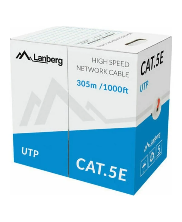 Lanberg U/UTP Cat.5e Καλώδιο Δικτύου Ethernet χωρίς ακροδέκτες 305m Κόκκινο 1τμχ