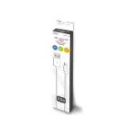 Savio Regular USB 2.0 to micro USB Cable Λευκό 2m (CL-124) CL-124 - Image 2