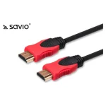 Savio HDMI 2.0 Cable HDMI male - HDMI male 10m Μαύρο - Image 2