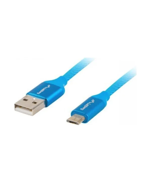 Lanberg Regular USB 2.0 to micro USB Cable Μπλε 1.8m (CA-USBM-20CU-0018-BL) CA-USBM-20CU-0018-BL