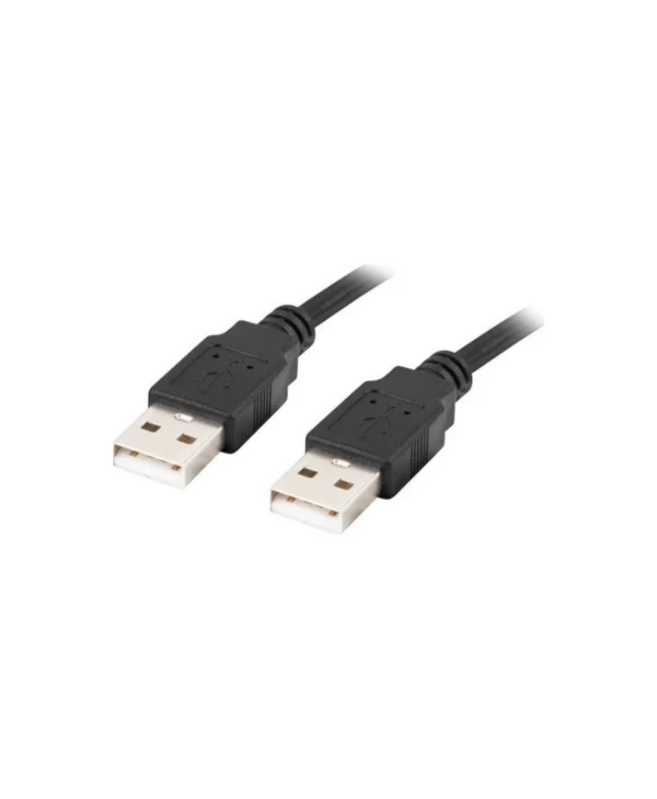 Lanberg USB 2.0 Cable USB-A male - USB-A male Μαύρο 1.8m (CA-USBA-20CU-0018-BK) CA-USBA-20CU-0018-BK