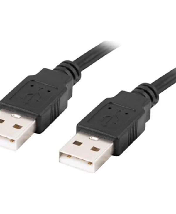 Lanberg USB 2.0 Cable USB-A male - USB-A male Μαύρο 1.0m (CA-USBA-20CU-0010-BK) CA-USBA-20CU-0010-BK
