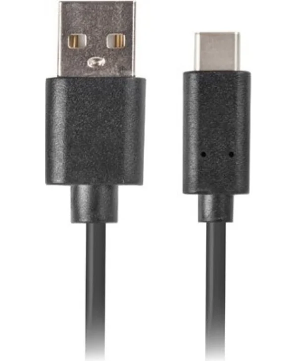 Lanberg USB 2.0 Cable USB-C male - USB-A Μαύρο 0.5m (CA-USBO-10CU-0005-BK) CA-USBO-10CU-0005-BK