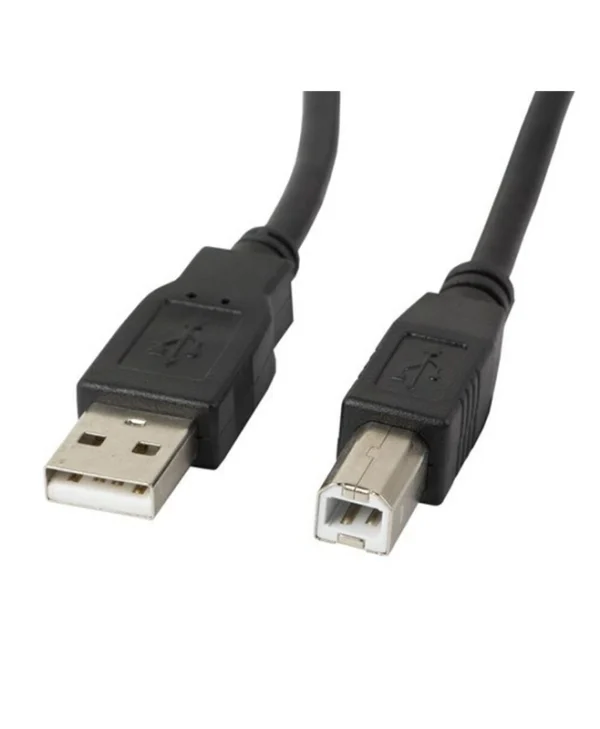 Lanberg USB 2.0 Cable USB-A male - USB-B male 3m (CA-USBA-11CC-0030-BK) CA-USBA-11CC-0030-BK