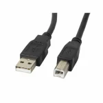 Lanberg USB 2.0 Cable USB-A male - USB-B male 1.8m (CA-USBA-11CC-0018-BK) CA-USBA-11CC-0018-BK